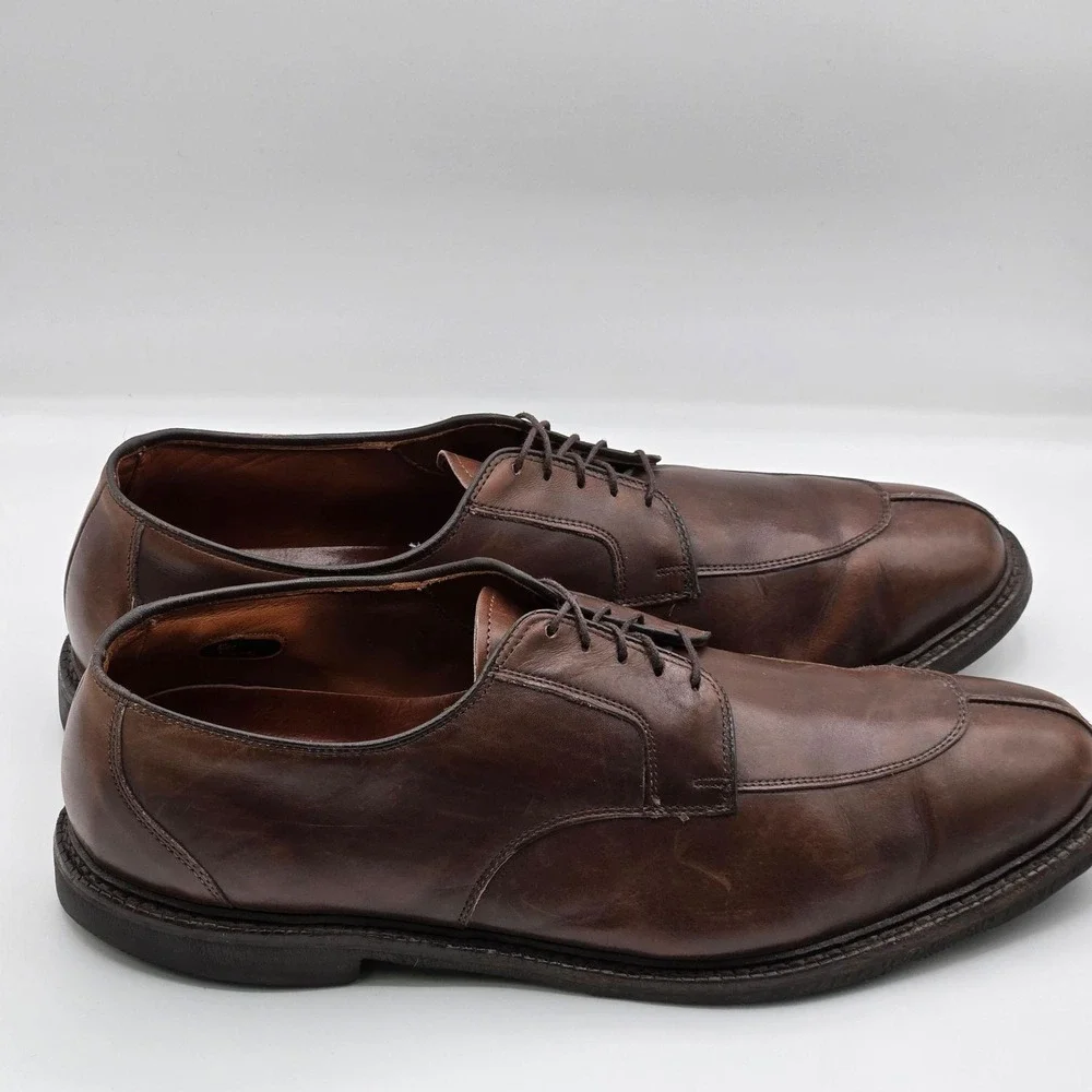 Allen Edmonds Shoes Mens Size 15 Brown Derby Ashton Leather Dress Made In USA